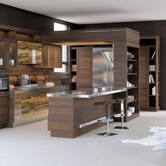 Σετ κουζίνας από ξύλο και μέταλλο