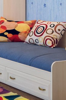 Παιδικό καναπέ-κρεβάτι με συρτάρια