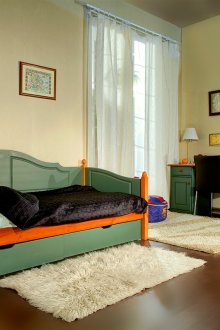 Καναπές-καφέ καναπέ-κρεβάτι με συρτάρια