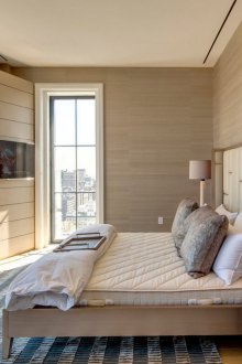 Cozy beige και λευκό υπνοδωμάτιο