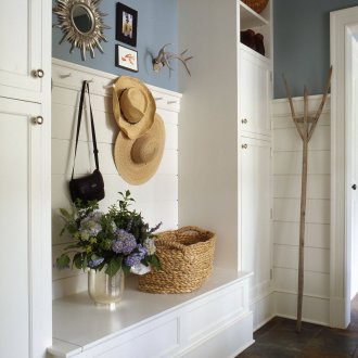 Λευκό και μπλε διάδρομο της χώρας