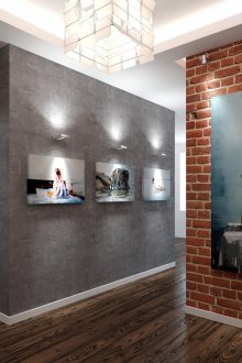 Εικόνες στο εσωτερικό του διαδρόμου