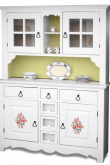 Λευκή ντουλάπα από πεύκο