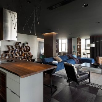 Studio διαμέρισμα στο ύφος του κονστρουκτιβισμού