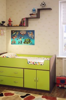 Παιδικό δωμάτιο με παχνί wenge