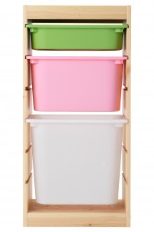 Μικρή βάση με πλαστικά συρτάρια για παιχνίδια