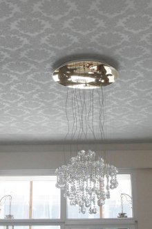 Γκρίζο υφασμάτινο ταβάνι