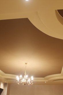 Μπεζ καφέ ύφασμα οροφής