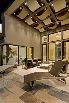 Υφάσματα στο σχεδιασμό της οροφής