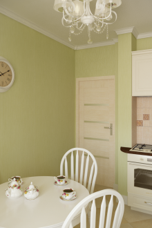 Οι ασβεστολιθικοί τοίχοι στην κουζίνα 8 τ.μ.