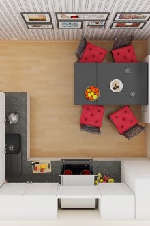 Σχέδιο της κουζίνας 8 τ.μ.