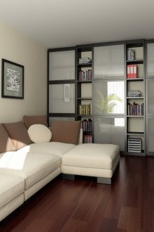 Βιβλιοθήκη στο σαλόνι