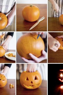 DIY κολοκύθα Απόκριες οδηγίες