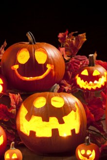 Options de coupe de citrouille d'Halloween