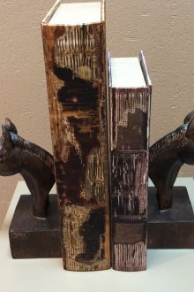 Ειδώλια άλογο ως σουβέρ βιβλίων