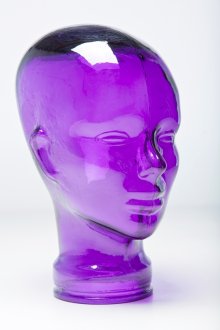 Μωβ κεφάλι αγαλματίδιο