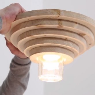 Σχεδιαστής Ξύλινο πολυέλαιος