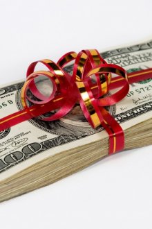 Κορδέλα για να κερδίσετε χρήματα ως δώρο