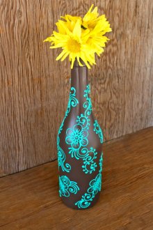 Boho διακόσμηση μπουκαλιών στυλ