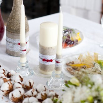 Μπουκάλι διακόσμηση για το εορταστικό τραπέζι