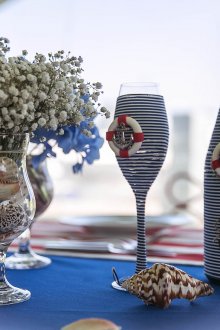 Ναυτικό μπουκάλι διακόσμηση στυλ