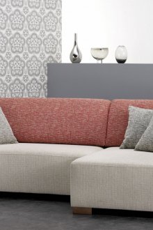 Κόκκινο και λευκό καναπέ ευρωπαϊκό βιβλίο