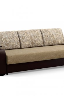 Καφέ καφέ-καφέ καναπέ για το σαλόνι