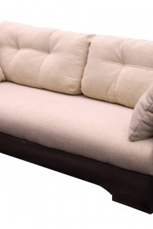 Καφέ καφέ-καφέ καφέ με ταπετσαρίες από δέρμα και ύφασμα