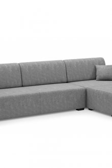 Γκρι μαύρο καναπέ για το σαλόνι