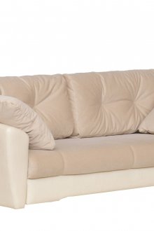 Δερμάτινο καναπέ από μπεζ δέρμα