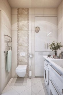 Φωτεινό μπάνιο σχεδίασης 6 τ.μ.