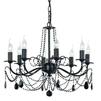 Μαύρος πολυέλαιος σε κλασικό στυλ