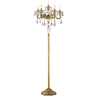 Χρυσή κλασική λάμπα δαπέδου