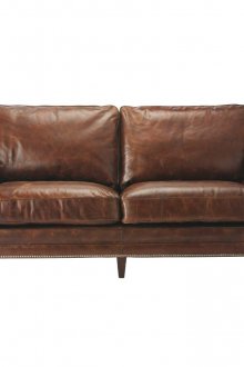 Δερμάτινος καναπές με τα πόδια