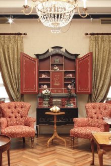 Καφέ Oriental Κουρτίνες