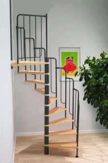 Μπεζ-μαύρη σπειροειδή σκάλα