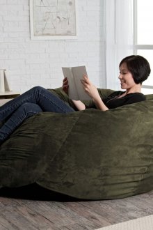 Σκούρο πράσινο καρέκλα χωρίς πλαίσιο