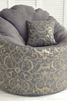 Γκρι καρέκλα χωρίς πλαίσιο με σχέδιο