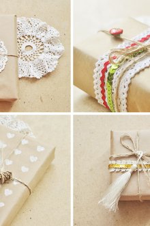 Χαρτί περιτυλίγματος δώρων και διακόσμηση