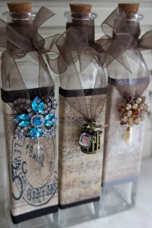 Απλή διακόσμηση μπουκαλιών