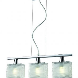 Πολυέλαιος μενταγιόν τριών λαμπών σε στιλ αρτ νουβό