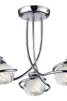 Όμορφος Art Nouveau πολυέλαιος από μέταλλο και γυαλί