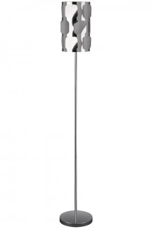 Art Nouveau λαμπτήρας δαπέδου από μέταλλο