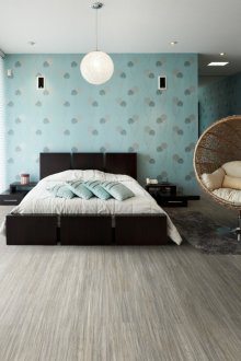 Μπλε προφορά στο εσωτερικό του υπνοδωματίου