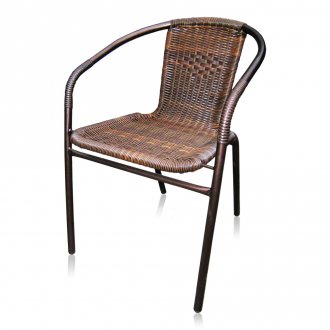 Πλεκτά καρέκλα με μεταλλική βάση