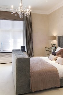 Μπεζ και γκρι Art Deco Υπνοδωμάτιο