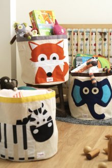 Καλάθια υφασμάτων με ζώα στο φυτώριο