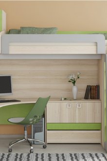 Κρεβάτι και χώρο εργασίας στο δωμάτιο