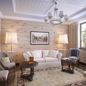 Βαμμένο ξύλο στο σαλόνι