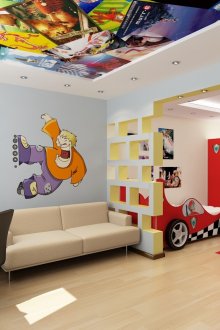 Εκτύπωση φωτογραφιών στην οροφή του φυτωρίου